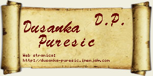 Dušanka Purešić vizit kartica